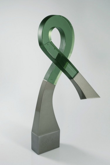 Skulptur mit dem Titel "Infinity" von Witold Sliwinski, Original-Kunstwerk, Glas