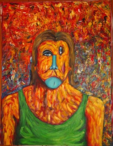 Painting titled "Self Portait" by Jon Neal, Original Artwork