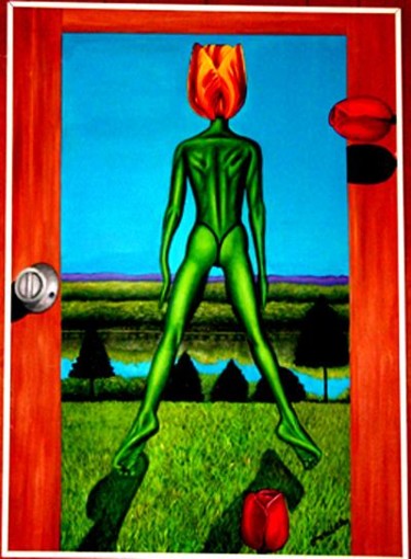 Painting titled "Open Door to a New…" by Jon Neal, Original Artwork