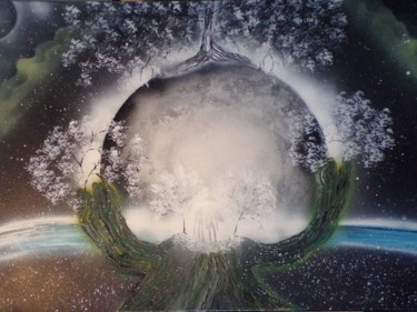 "l'arbre de la vie" başlıklı Tablo Billy tarafından, Orijinal sanat, Sprey boya