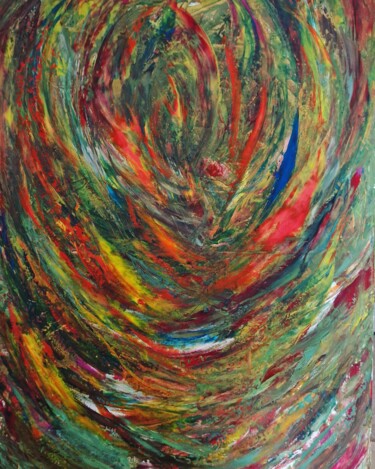 Painting titled "Цветы вселенной." by Wladimir Zizilin, Original Artwork, Acrylic