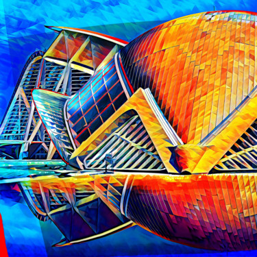 Malerei mit dem Titel "Calatrava, Valencia…" von Wlad Safronow, Original-Kunstwerk, Digitale Malerei