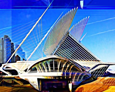 Pittura intitolato "Clatrava, Milwaukee…" da Wlad Safronow, Opera d'arte originale, Pittura digitale