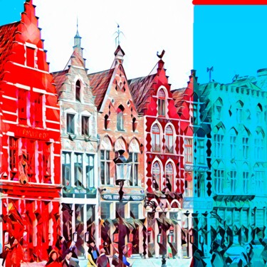 Pintura titulada "Bruges 1" por Wlad Safronow, Obra de arte original, Pintura Digital