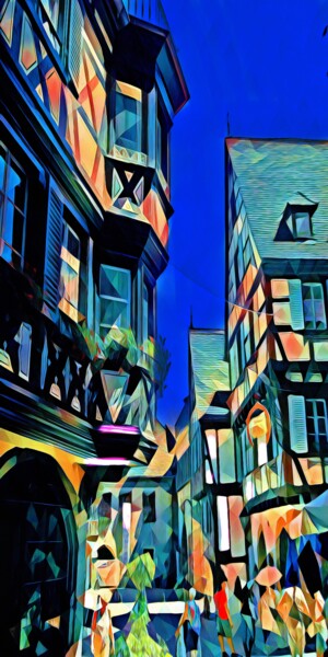 Painting titled "Colmar 1" by Wlad Safronow, Original Artwork, Digital Painting