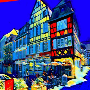Painting titled "Colmar 2" by Wlad Safronow, Original Artwork, Digital Painting