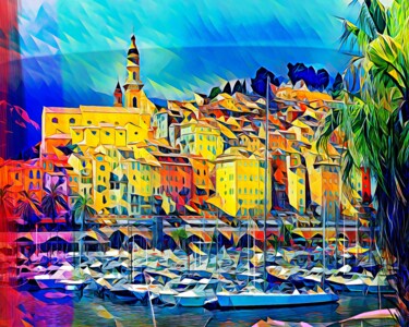 Painting titled "Menton 2" by Wlad Safronow, Original Artwork, Digital Painting