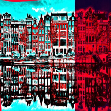 Painting titled "Amsterdam 2" by Wlad Safronow, Original Artwork, Digital Painting