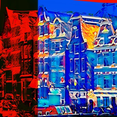 Картина под названием "Amsterdam 5" - Wlad Safronow, Подлинное произведение искусства, Цифровая живопись