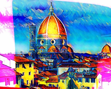 Pittura intitolato "Florence 1" da Wlad Safronow, Opera d'arte originale, Pittura digitale
