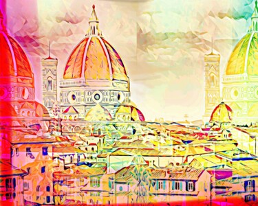 Картина под названием "Florence 2" - Wlad Safronow, Подлинное произведение искусства, Цифровая живопись