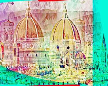 Картина под названием "Florence 4" - Wlad Safronow, Подлинное произведение искусства, Цифровая живопись
