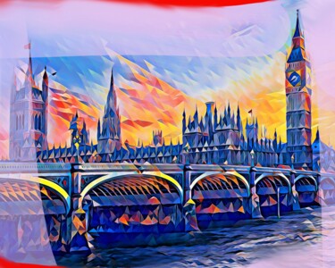 Pintura titulada "London 4" por Wlad Safronow, Obra de arte original, Pintura Digital