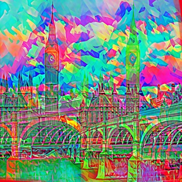 Pittura intitolato "London 10" da Wlad Safronow, Opera d'arte originale, Pittura digitale