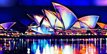 Peinture intitulée "Sydney 5" par Wlad Safronow, Œuvre d'art originale, Peinture numérique