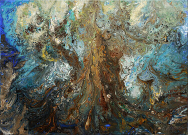 Malerei mit dem Titel "old oak" von Wladimir Lewtschenko, Original-Kunstwerk, Öl