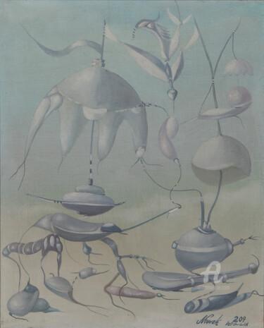 Peinture intitulée ""TRANSMISSIONS"" par Włodzimierz Marian Nowak, Œuvre d'art originale, Huile