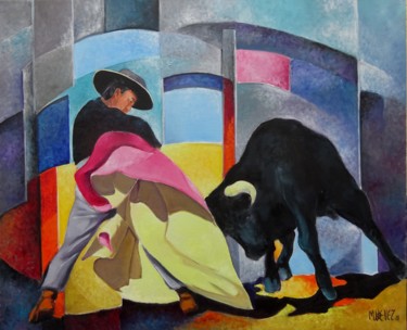 Pittura intitolato "la-cappea" da Martine Woellet, Opera d'arte originale, Olio
