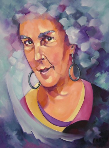 Painting titled "ruth" by Martine Woellet, Original Artwork
