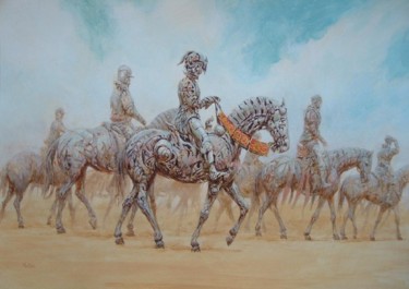 Painting titled "hordemans" by Vadim Voitekhovitch, Original Artwork, Oil