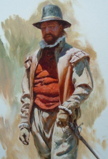 Painting titled "Hidalgo" by Vadim Voitekhovitch, Original Artwork, Oil