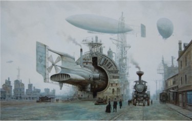 Painting titled "Arrival" by Vadim Voitekhovitch, Original Artwork, Oil
