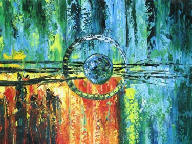 Malerei mit dem Titel "The Ring" von Wolfgang Mack, Original-Kunstwerk, Öl