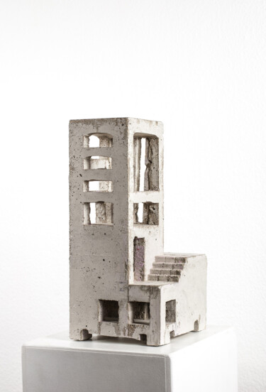 Rzeźba zatytułowany „Fabrik” autorstwa Wolfgang Bittner, Oryginalna praca, Beton