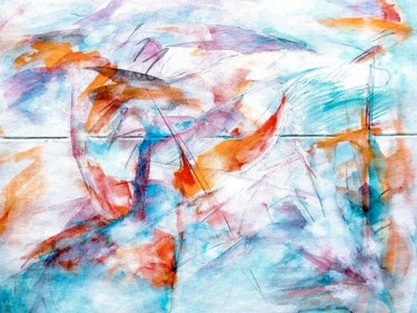 Картина под названием "Departure" - Wolfgang Schmidt, Подлинное произведение искусства, Акварель