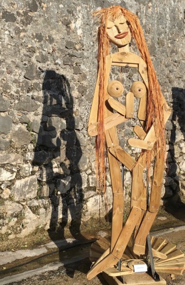 Escultura intitulada "La Naissance de Ven…" por Wolf Thiele, Obras de arte originais, Madeira