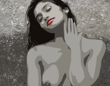 Digitale Kunst getiteld "Carmen grise" door Wolf Thiele, Origineel Kunstwerk, 2D Digital Work