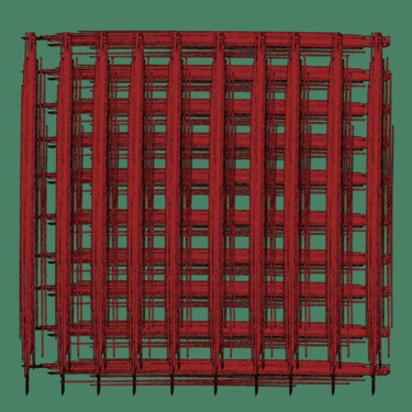 Digitale Kunst getiteld "Buissons rectangula…" door Wolf Thiele, Origineel Kunstwerk, 2D Digital Work