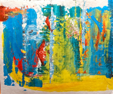 Peinture intitulée "Terre jaune" par Wolf Thiele, Œuvre d'art originale, Huile