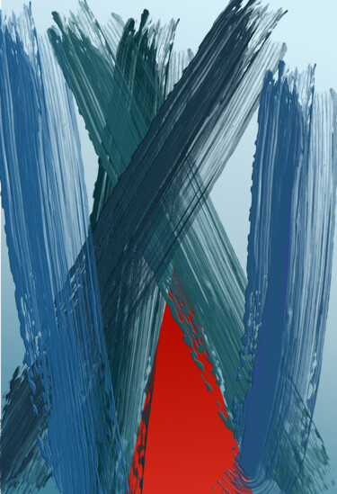 绘画 标题为“Large pinceaus” 由Wolf Thiele, 原创艺术品, 2D数字工作