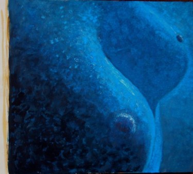 Malerei mit dem Titel "seins bleu" von Wolf Thiele, Original-Kunstwerk