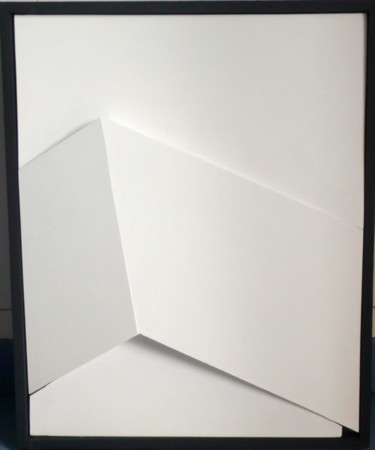 Sculpture intitulée "flêche blanc / weis…" par Wolf Thiele, Œuvre d'art originale, Bois