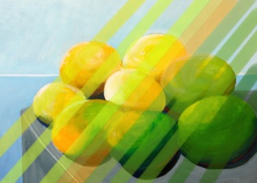 Digital Arts titled "Des fruits insolés…" by Wolf Thiele, Original Artwork, Digital Painting