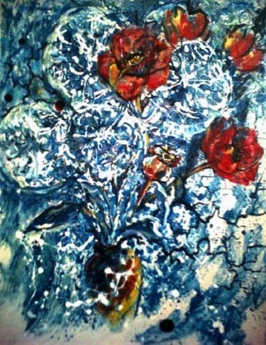 Malerei mit dem Titel "Over-Sur-Uaz 29th J…" von Wolga Yaguzhinskaya, Original-Kunstwerk, Öl