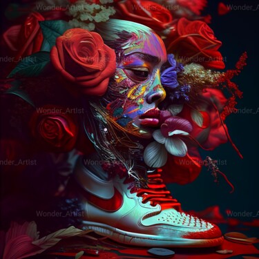 Digital Arts titled "Jordan Bloom" by Wonder Art, Original Artwork, Digital Painting