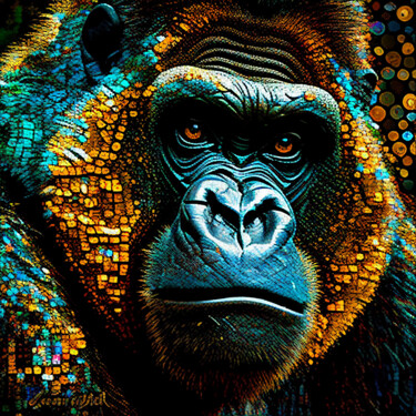 Digital Arts titled "Kong" by Wonder Art, Original Artwork, Digital Painting