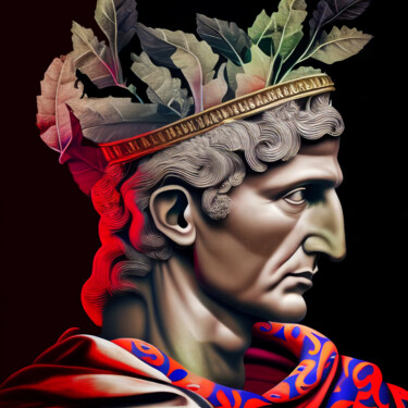 Arts numériques intitulée "Julius Caesar" par Wonder Art, Œuvre d'art originale, Travail numérique 2D