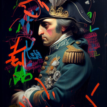 Arts numériques intitulée "Napoleone" par Wonder Art, Œuvre d'art originale, Travail numérique 2D