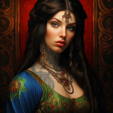 Digital Arts titled "Lei è Persia" by Wonder Art, Original Artwork, 2D Digital Work