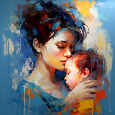 Arte digital titulada "The mother" por Wonder Art, Obra de arte original, Trabajo Digital 2D