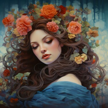 Digital Arts titled "Bloom Kate" by Wonder Art, Original Artwork, 2D Digital Work