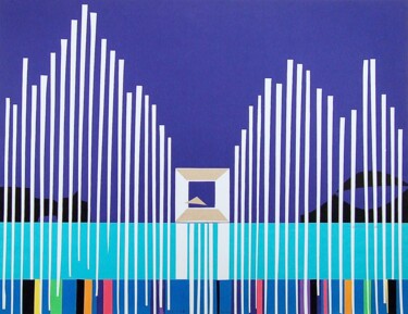 Collages titled "Grande Arche de la…" by Wa Wong, Original Artwork, Collages