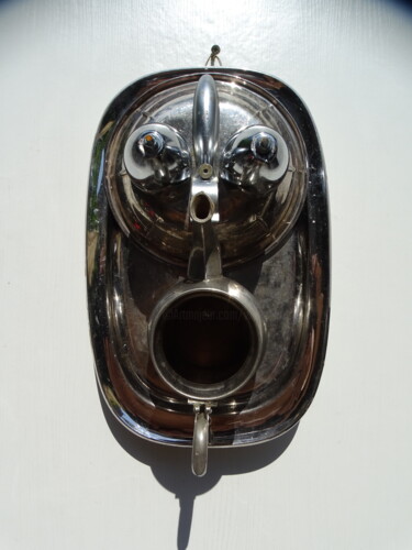 Скульптура под названием "Diable 13" - Wa Wong, Подлинное произведение искусства, Нержавеющая сталь
