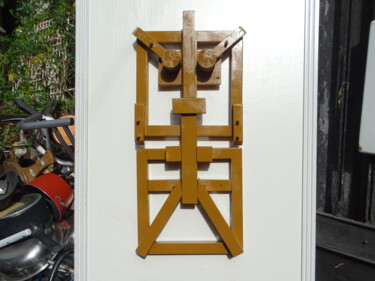 Скульптура под названием "Diable 45" - Wa Wong, Подлинное произведение искусства, Дерево