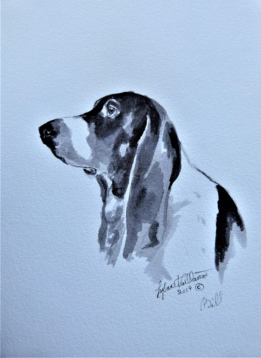 Drawing titled "Bill" by Lynn Vaillancourt, Original Artwork, Ink