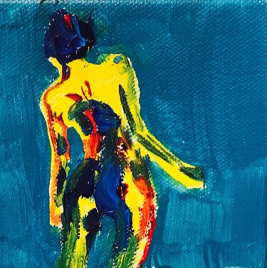 Painting titled "Women's body" by Alexandra Shatokhina, Original Artwork, Oil